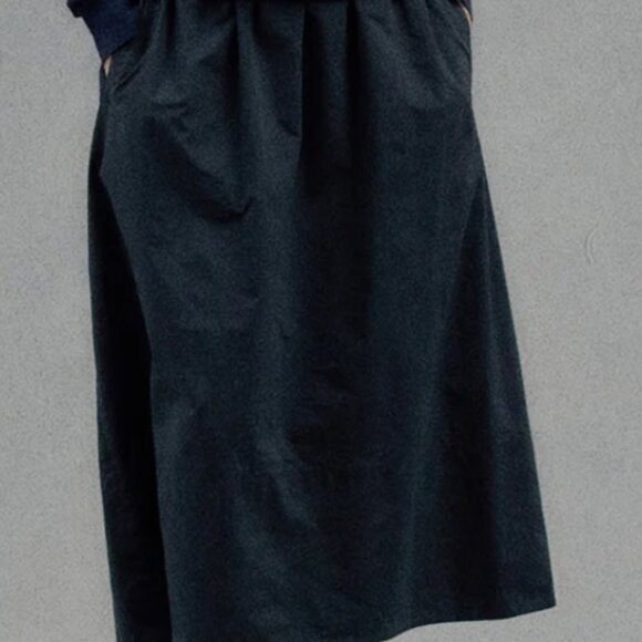 Tibi Nylon pull on skirt in black - Picture 3 of 3